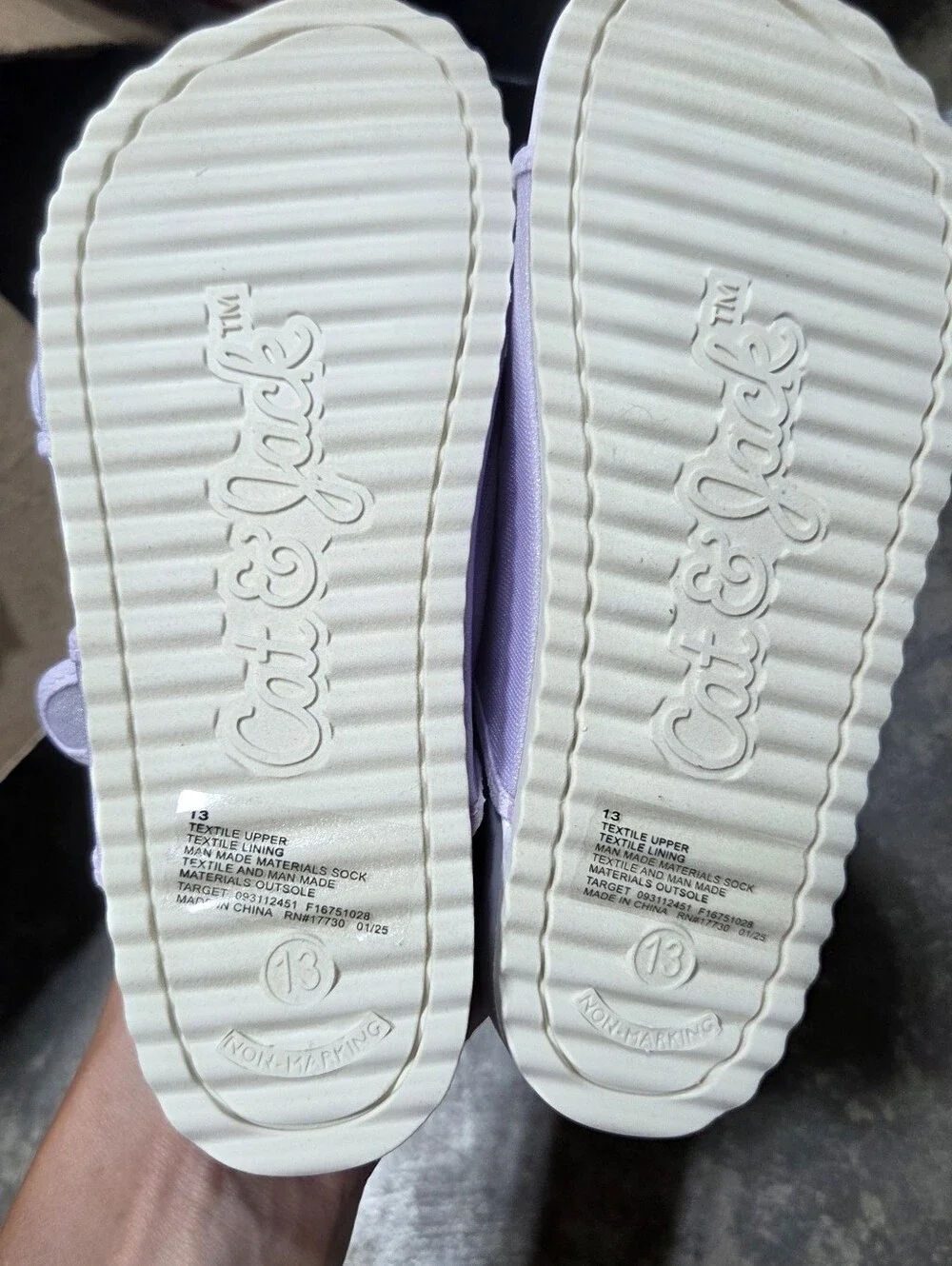 Kids Lilac Double-Buckle Slide Sandals